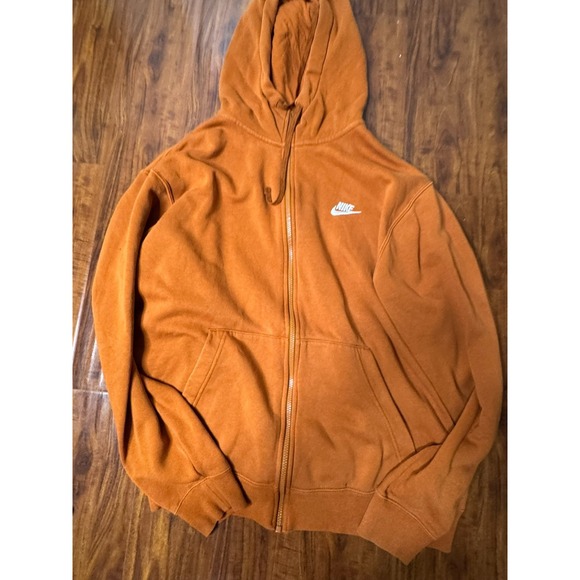 Nike Sweatpants and Hoodie Set XL-T Orange Long Sleeve Zip Up Track Suit - Picture 2 of 12